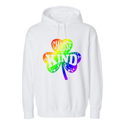 Choose Kind Autism Bullying Prevention St Paddys Day Cute Gift Garment-Dyed Fleece Hoodie