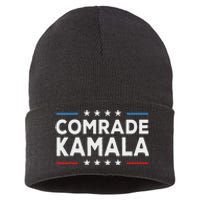 Comrade Kamala Anti Kamala Harris Sustainable Knit Beanie