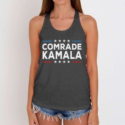 Comrade Kamala Anti Kamala Harris Women's Knotted Racerback Tank