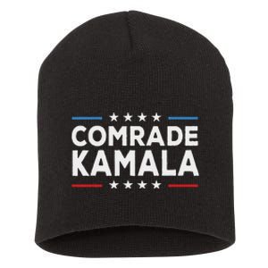 Comrade Kamala Anti Kamala Harris Short Acrylic Beanie