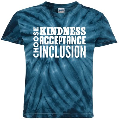 Choose Kindness, Acceptance And Inclusion Kids Tie-Dye T-Shirt