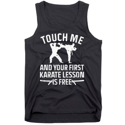 Cool Karate Art For Women Karate Black Belt Martial Arts Tank Top