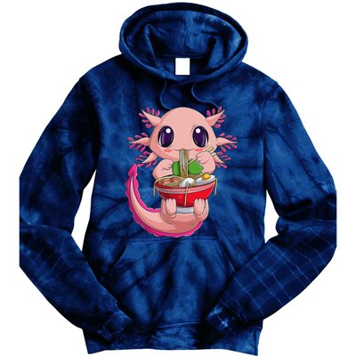 Cute Kawaii Anime Axolotl Japanese Ra Noodles Gift Girls  Tie Dye Hoodie