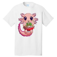 Cute Kawaii Anime Axolotl Japanese Ra Noodles Gift Girls  Tall T-Shirt