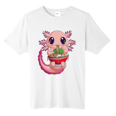 Cute Kawaii Anime Axolotl Japanese Ra Noodles Gift Girls  Tall Fusion ChromaSoft Performance T-Shirt