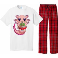 Cute Kawaii Anime Axolotl Japanese Ra Noodles Gift Girls  Pajama Set