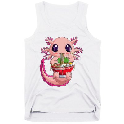 Cute Kawaii Anime Axolotl Japanese Ra Noodles Gift Girls  Tank Top