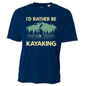 Cool Kayaking Art For Kayak Paddle Boating Kayaker Cooling Performance Crew T-Shirt