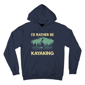 Cool Kayaking Art For Kayak Paddle Boating Kayaker Hoodie