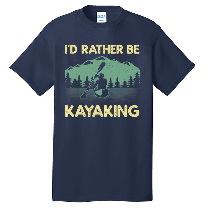 Cool Kayaking Art For Kayak Paddle Boating Kayaker Tall T-Shirt