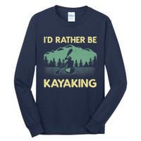 Cool Kayaking Art For Kayak Paddle Boating Kayaker Tall Long Sleeve T-Shirt