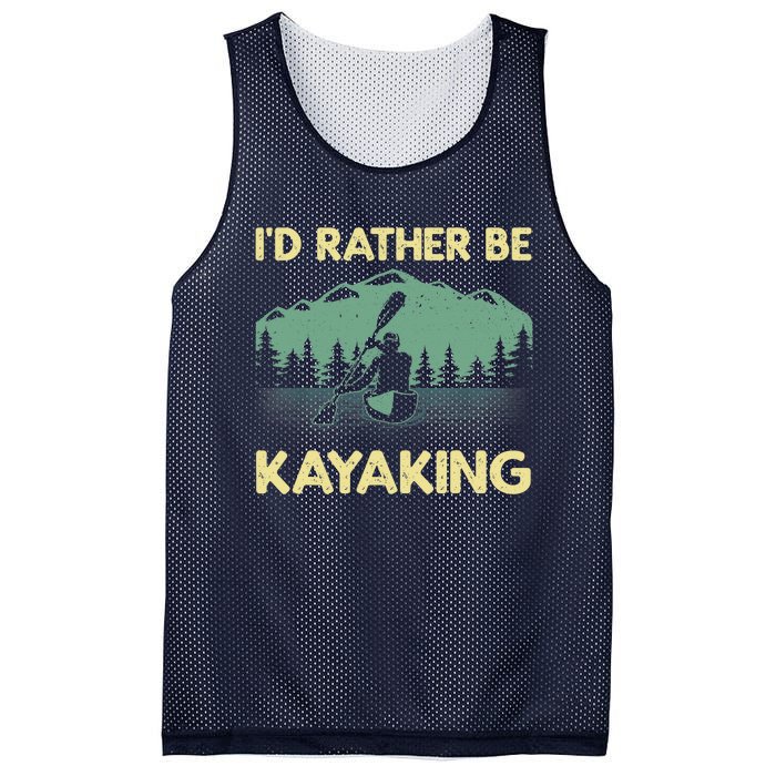 Cool Kayaking Art For Kayak Paddle Boating Kayaker Mesh Reversible Basketball Jersey Tank