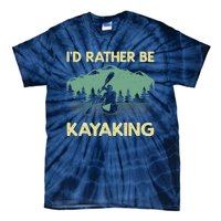 Cool Kayaking Art For Kayak Paddle Boating Kayaker Tie-Dye T-Shirt