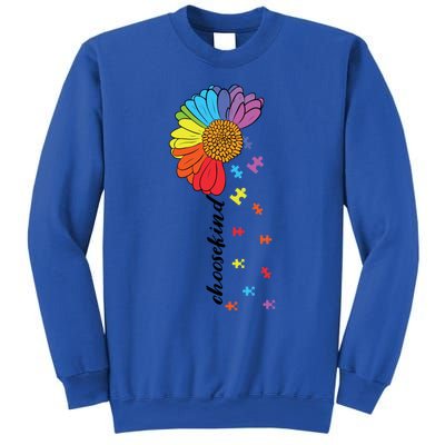 Choose Kind Autism Awareness Flower Gift Sweatshirt