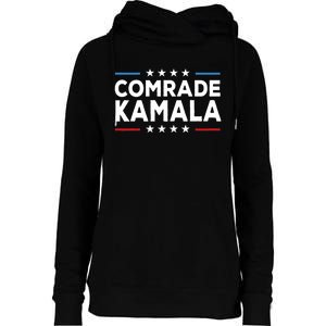 Comrade Kamala Anti Kamala Harris Womens Funnel Neck Pullover Hood