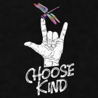 Choose Kind Asl Language Dragonfly Lover Insects Ladies PosiCharge Tri-Blend Wicking Tank