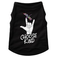 Choose Kind Asl Language Dragonfly Lover Insects Doggie Tank