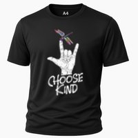 Choose Kind Asl Language Dragonfly Lover Insects Performance Shirt