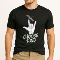 Choose Kind Asl Language Dragonfly Lover Insects Performance Shirt