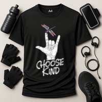 Choose Kind Asl Language Dragonfly Lover Insects Performance Shirt