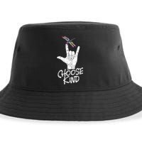 Choose Kind Asl Language Dragonfly Lover Insects Sustainable Bucket Hat