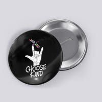 Choose Kind Asl Language Dragonfly Lover Insects Button