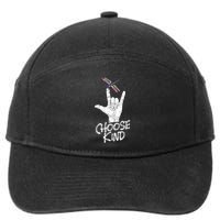 Choose Kind Asl Language Dragonfly Lover Insects 7-Panel Snapback Hat
