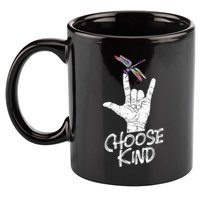 Choose Kind Asl Language Dragonfly Lover Insects 11oz C Handle Ceramic Mug