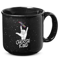 Choose Kind Asl Language Dragonfly Lover Insects 15oz Campfire Ceramic Mug