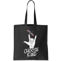 Choose Kind Asl Language Dragonfly Lover Insects Bag