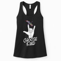 Choose Kind Asl Language Dragonfly Lover Insects Womens Tank Top