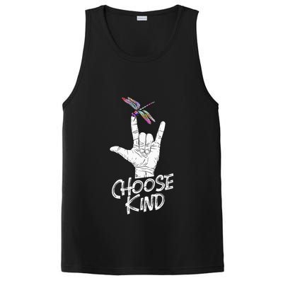 Choose Kind Asl Language Dragonfly Lover Insects PosiCharge Competitor Tank