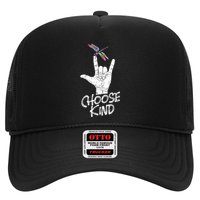 Choose Kind Asl Language Dragonfly Lover Insects Trucker Hat