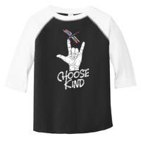 Choose Kind Asl Language Dragonfly Lover Insects Toddler Fine Jersey T-Shirt