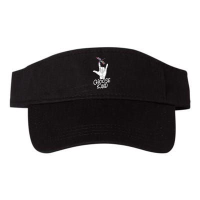 Choose Kind Asl Language Dragonfly Lover Insects Visor