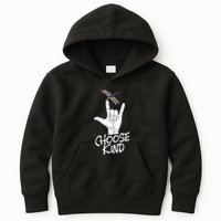 Choose Kind Asl Language Dragonfly Lover Insects Kids Hoodie