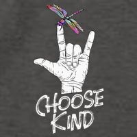 Choose Kind Asl Language Dragonfly Lover Insects Vector Backpack