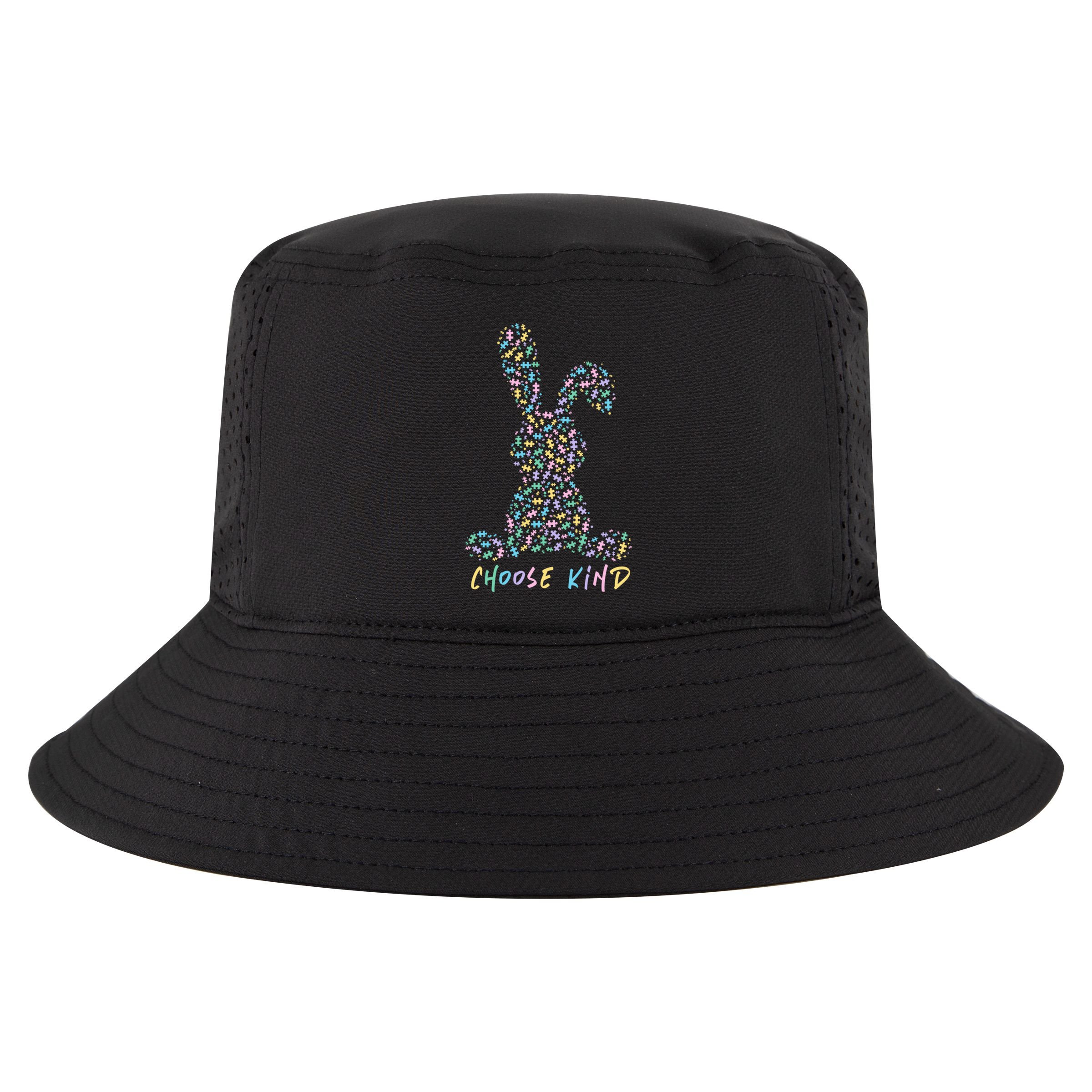 Choose Kind Autism Awareness Puzzle Bunny Easter Gift Cool Comfort Performance Bucket Hat