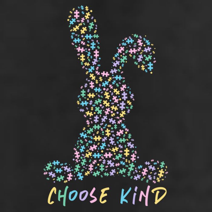 Choose Kind Autism Awareness Puzzle Bunny Easter Gift Cool Comfort Performance Bucket Hat
