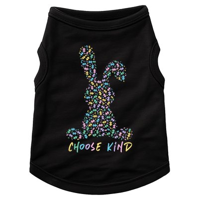 Choose Kind Autism Awareness Puzzle Bunny Easter Gift Doggie Tank