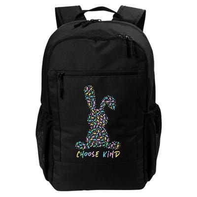 Choose Kind Autism Awareness Puzzle Bunny Easter Gift Backpack