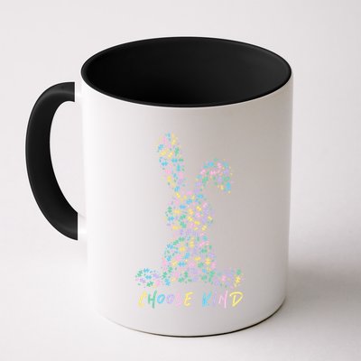 Choose Kind Autism Awareness Puzzle Bunny Easter Gift Mug