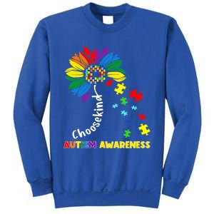 Choose Kind Autism Awareness Sunflower Mom Cute Funny Gift Cute Gift Sweatshirt