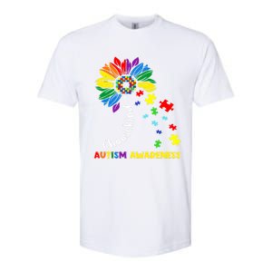 Choose Kind Autism Awareness Sunflower Mom Cute Funny Gift Cute Gift Softstyle CVC T-Shirt