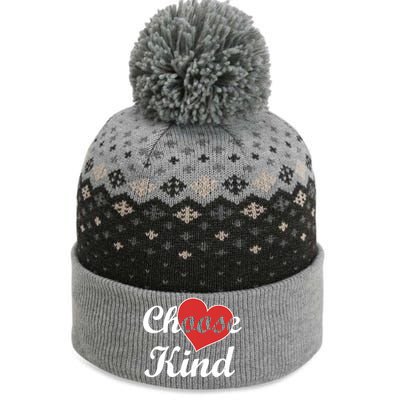 Choose Kind Autism Awarness Antibullying Gift Gift The Baniff Cuffed Pom Beanie