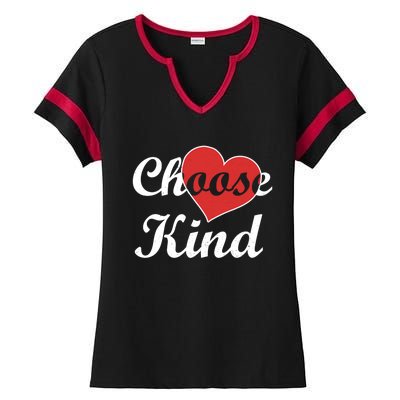 Choose Kind Autism Awarness Antibullying Gift Gift Ladies Halftime Notch Neck Tee