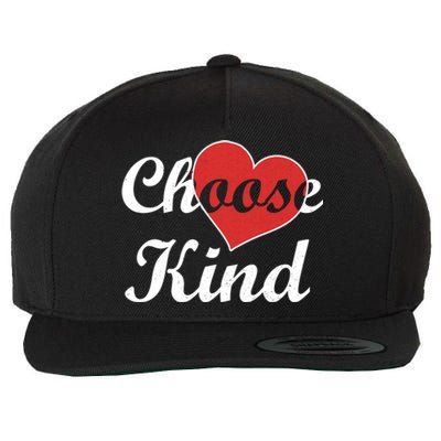 Choose Kind Autism Awarness Antibullying Gift Gift Wool Snapback Cap