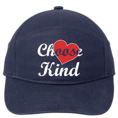 Choose Kind Autism Awarness Antibullying Gift Gift 7-Panel Snapback Hat