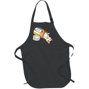 Calico Kitty Antidepressant Love Medicine Full-Length Apron With Pockets