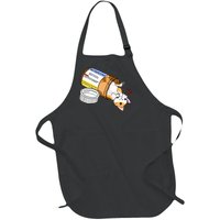 Calico Kitty Antidepressant Love Medicine Full-Length Apron With Pockets